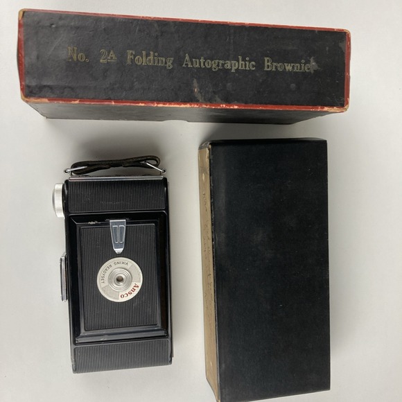 VINTAGE ANSCO VIKING READYSET 120 ROLL FILM FOLDING BELLOWS CAMERA 1952-59